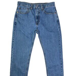 Levi's Men's 34 505 Blue Jeans Zip Fly 33" Inseam 100% Cotton